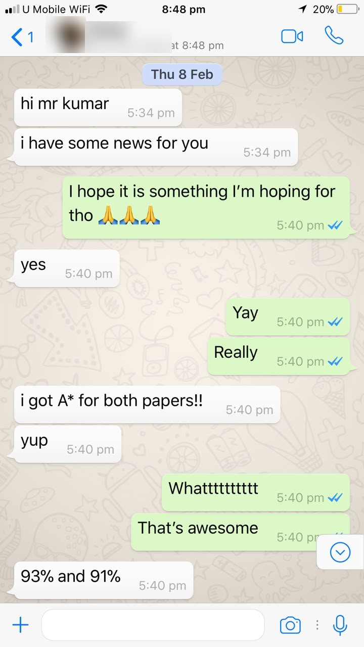 Anonymised message reporting A star for both papers with 93 and 91 percent